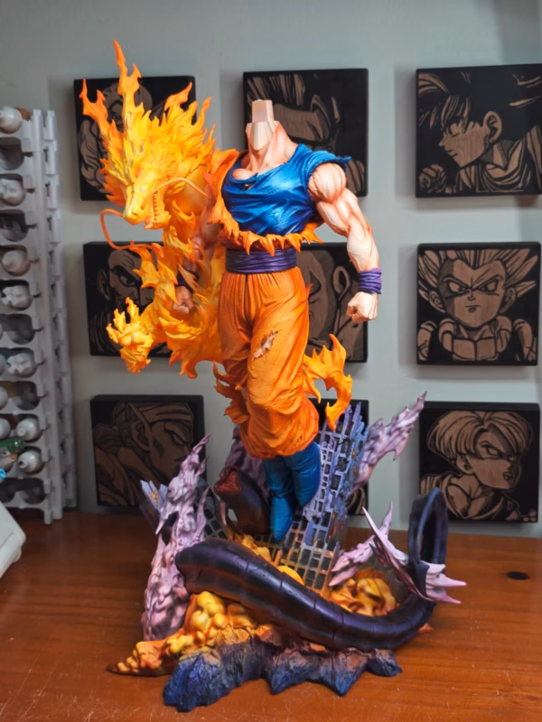 Dragon Ball FXW Studio Dragon Fist Explosion Resin Statue 5