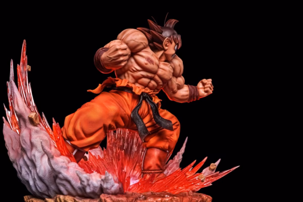 Dragon Ball Figure Class Goku Kaio Ken Resin Statue 7
