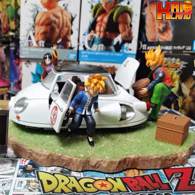 Dragon Ball GD Studio Son Goku x Gohan x Chichi Resin Statue