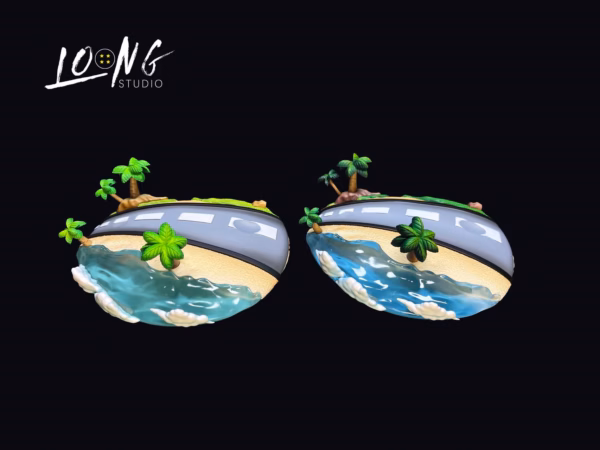 Dragon Ball Loong Studio Kid Goku Riding a Motorbike Resin Statue 6