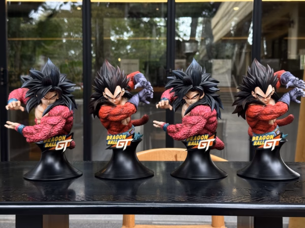 Dragon Ball Ruyun Studio SSJ4 Goku x Vegeta Bust Resin Statue 3