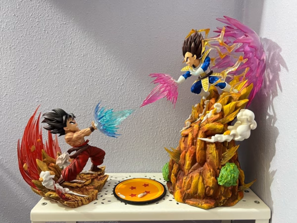 Dragon Ball Sky Top Studio Goku Vs Vegeta Resin Statue 1
