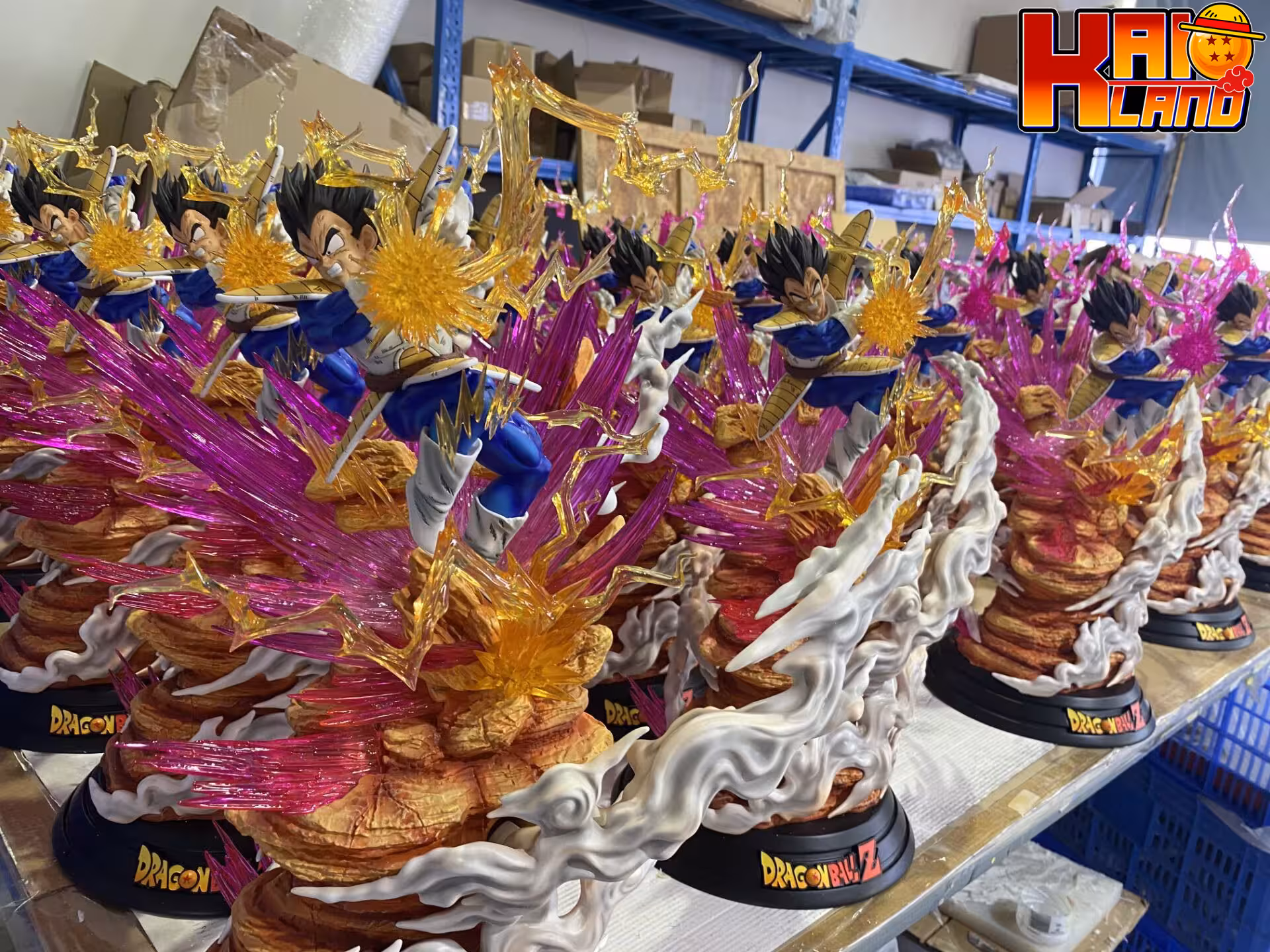 Dragon Ball Temple Studio Vegeta Galick Ho Version Yellow Resin Statue