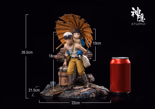 Grave of Fireflies ShenYin Studio Seita x Setsuko Resin Statue 2