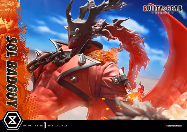 Guilty Gear Strive Prime 1 Studio Sol Badguy Licensed Resin Statue 10