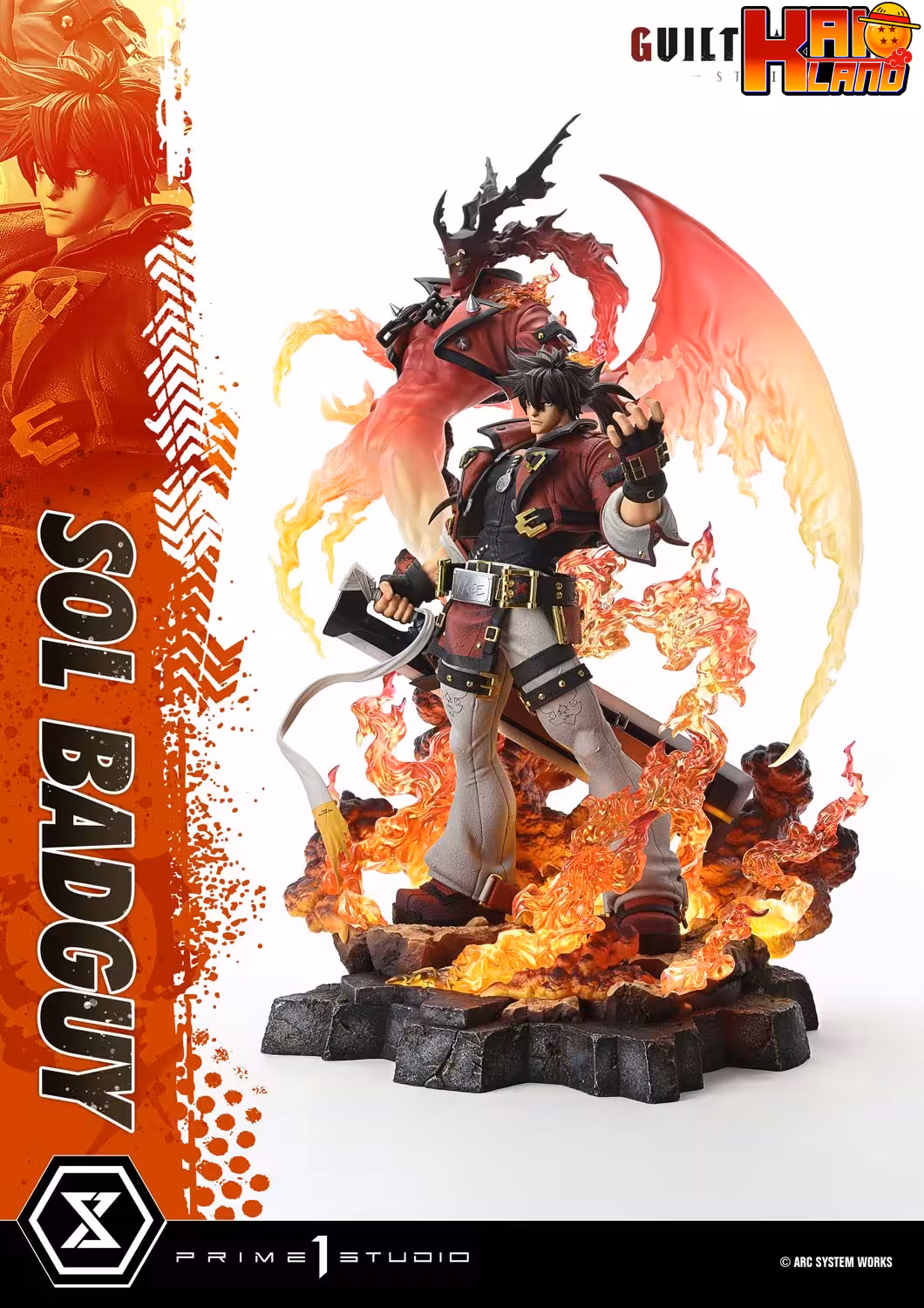 Guilty Gear Strive Prime 1 Studio Sol Badguy Licensed Resin Statue