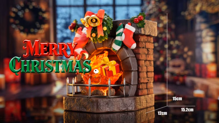 Howls Moving LongMiao Studio Christmas Calcifer Resin Statue