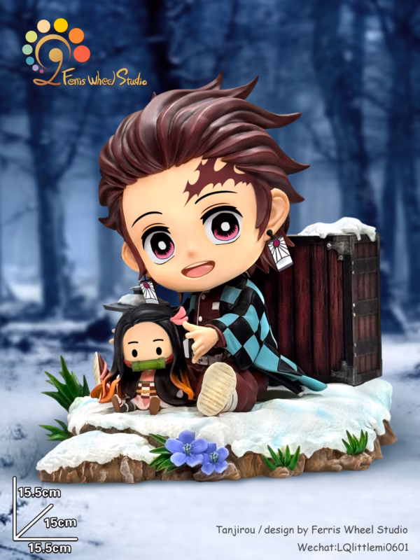 Kimetsu no Yaiba Ferris Wheel Studio Tanjirou x Nezuko Resin Statue 1