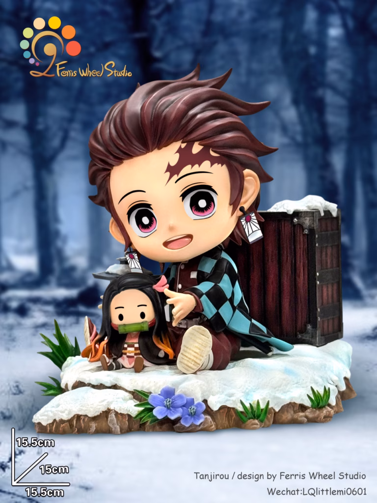 Kimetsu no Yaiba Ferris Wheel Studio Tanjirou x Nezuko Resin Statue