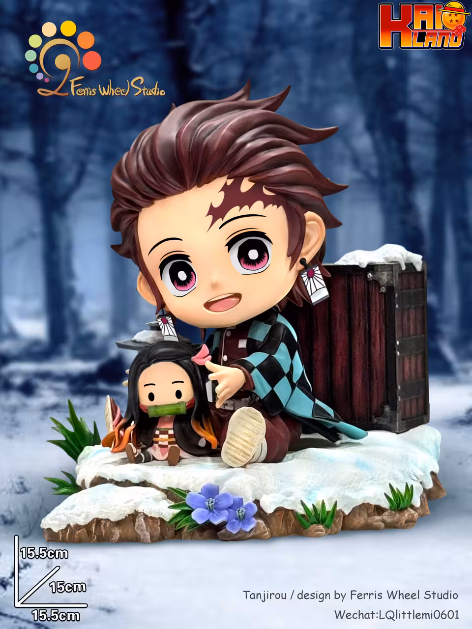 Kimetsu no Yaiba Ferris Wheel Studio Tanjirou x Nezuko Resin Statue