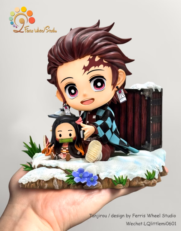 Kimetsu no Yaiba Ferris Wheel Studio Tanjirou x Nezuko Resin Statue 3