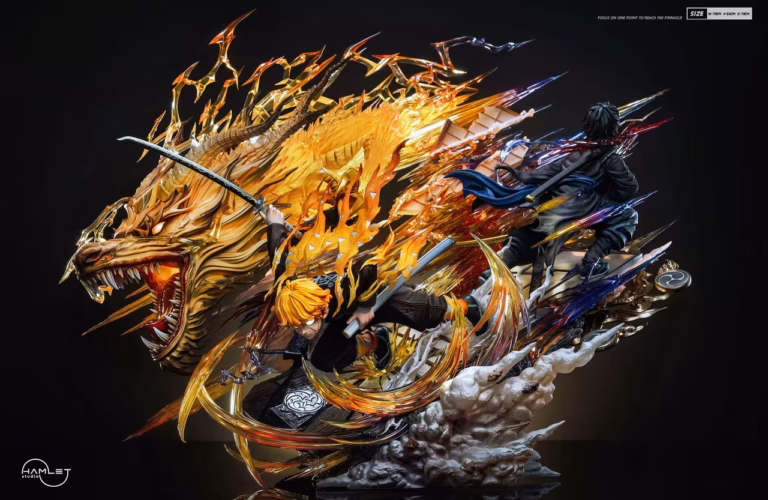 Kimetsu no Yaiba Hamlet Studio Flaming Thunder God Zenitsu Agatsuma Resin Statue