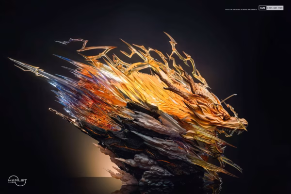 Kimetsu no Yaiba Hamlet Studio Flaming Thunder God Zenitsu Agatsuma Resin Statue 3