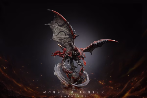 Monster Hunter Edge Studio Rathalos x Azure Rathalos x Silver Rathalos Resin Statue 2