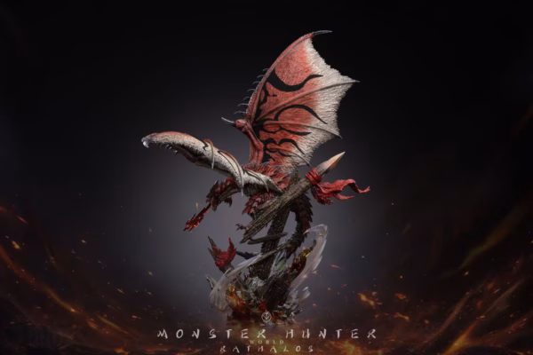 Monster Hunter Edge Studio Rathalos x Azure Rathalos x Silver Rathalos Resin Statue 5