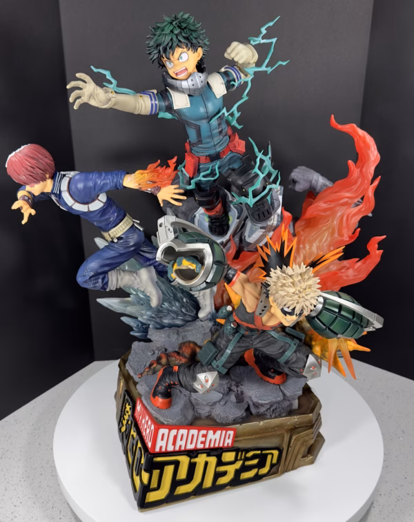 My Hero Academia Prime Statue Midoriya x Bakugo x Todoroki Licensed Resin Statue 2