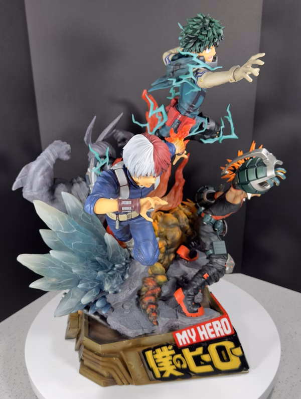 My Hero Academia Prime Statue Midoriya x Bakugo x Todoroki Licensed Resin Statue 3