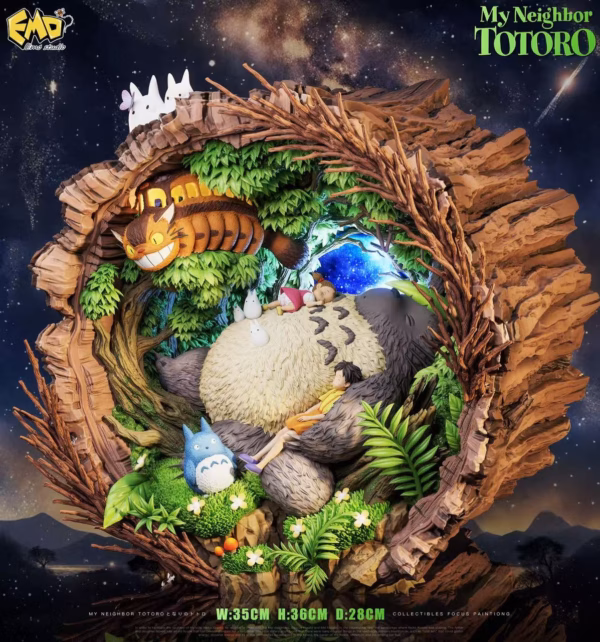 My Neighbor Totoro EMO Studio Totoro Sleeping Resin Statue 1