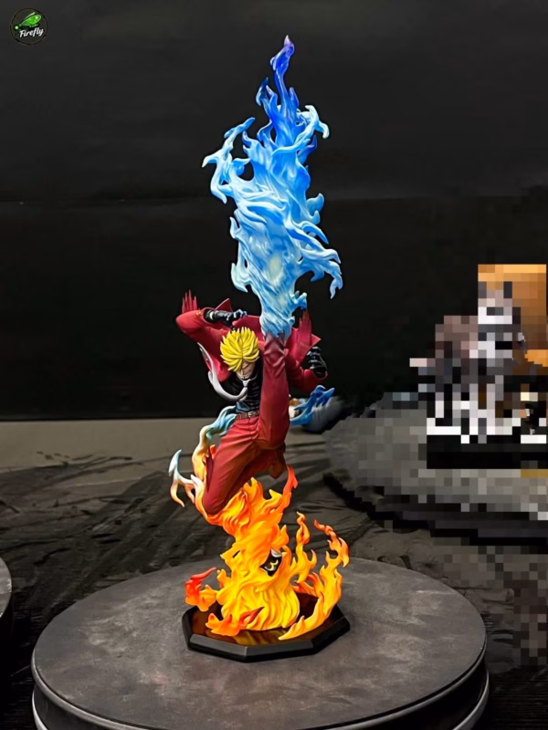 One Piece Firefly Studio Sanji Demon Wind Kick Resin Statue 2