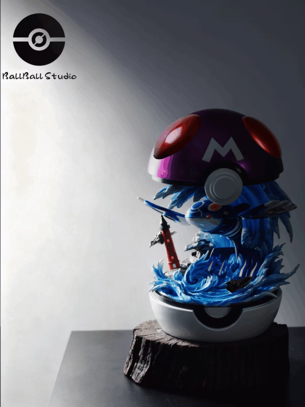 Pokemon BallBall Studio Kyogre Resin Statue 2