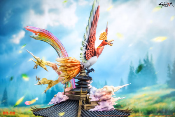 Pokemon Cybera Studio Ho Oh Resin Statue 2