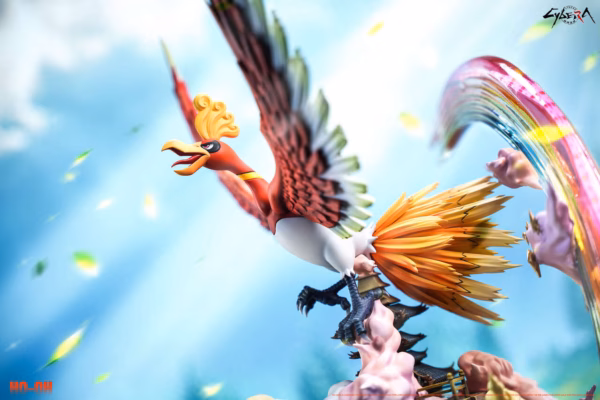 Pokemon Cybera Studio Ho Oh Resin Statue 3