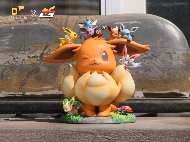 Pokemon DM x STONE Studio The Eevee Family Resin Statue
