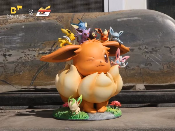 Pokemon DM x STONE Studio The Eevee Family Resin Statue 4