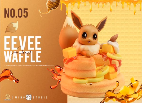 Pokemon HZ Studio Waffle Eevee Resin Statue 2