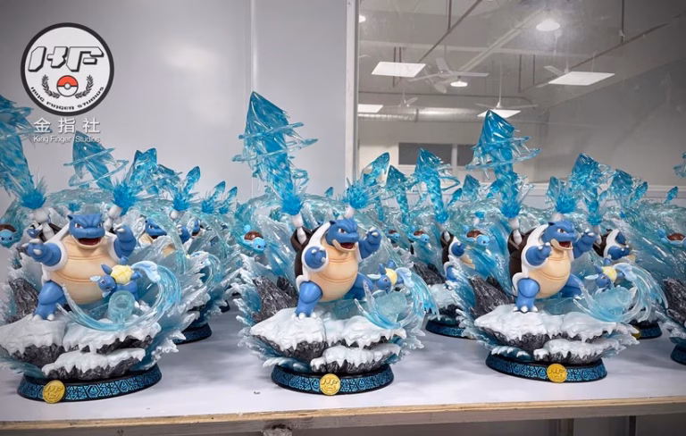 Pokemon King Finger Studio Blastoise Family Resin Statue