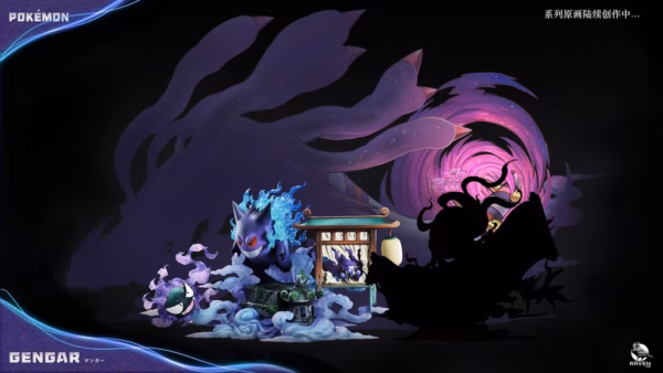 Pokemon Raven Studio Gengar Resin Statue 2