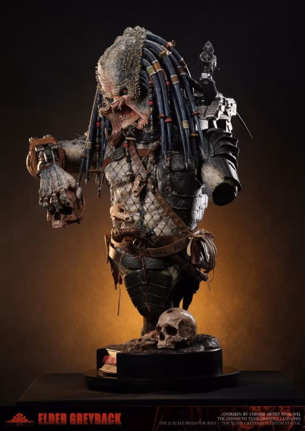 Predator 2 DEEPMYTH Studio Elder Greyback Bust Resin Statue 4