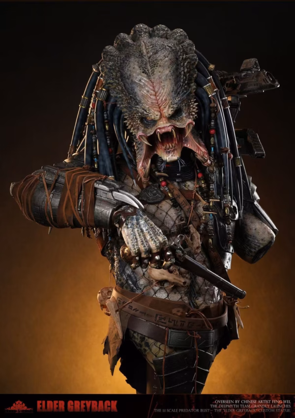 Predator 2 DEEPMYTH Studio Elder Greyback Bust Resin Statue 5