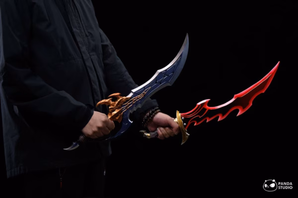 Solo Leveling Panda Studio Sung JinWoos Weapon Kasakas Venom Fang x Knight Killer Resin Statue 1