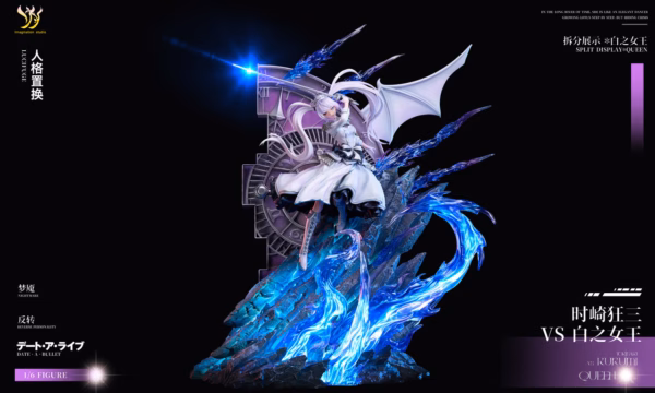 Wiki Date a Live Imagination Studio Tokisaki Kurumi Vs White Queen Resin Statue 3