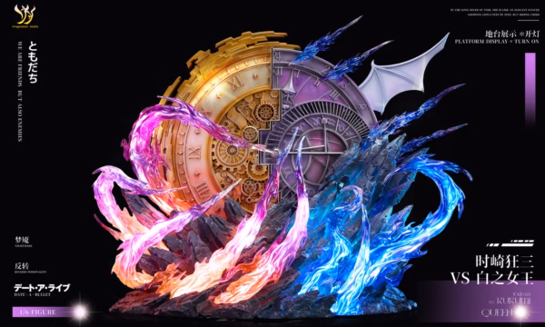 Wiki Date a Live Imagination Studio Tokisaki Kurumi Vs White Queen Resin Statue 4