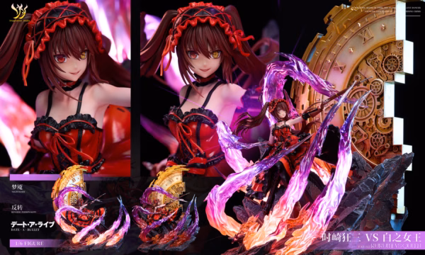 Wiki Date a Live Imagination Studio Tokisaki Kurumi Vs White Queen Resin Statue 5