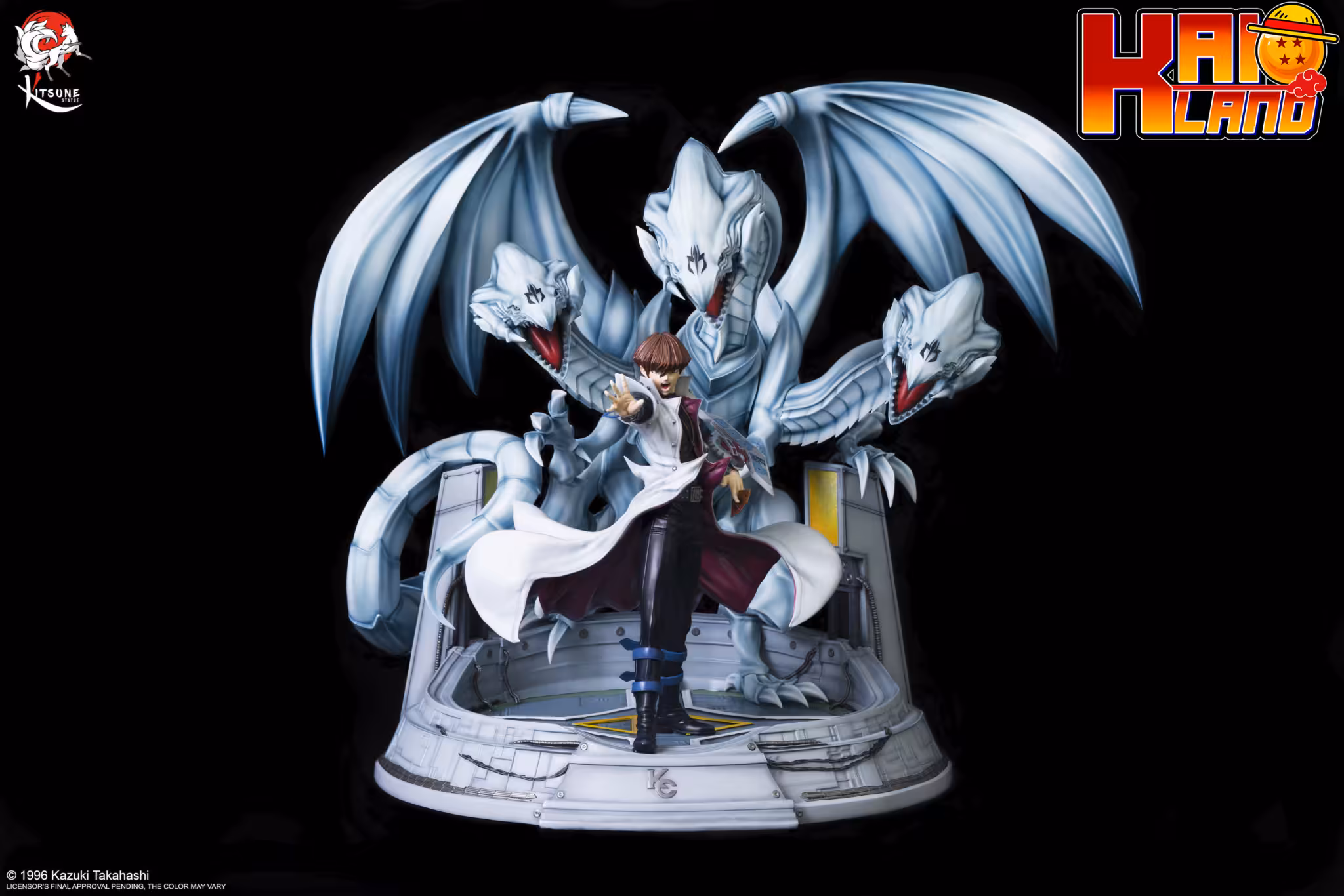 Yugioh Kitsune Studio Kaiba x The ultimate Blue Eyed White Dragon Licensed Resin Statue