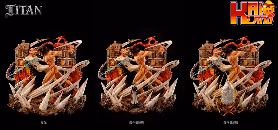 Attack on Titan TITAN Studio War Hammer Titan Vs Attack on Titan Resin Statue