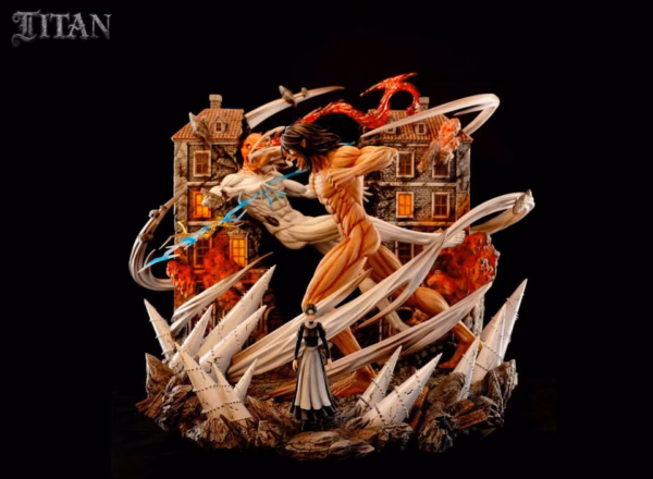 Attack on Titan TITAN Studio War Hammer Titan Vs Attack on Titan Resin Statue 4
