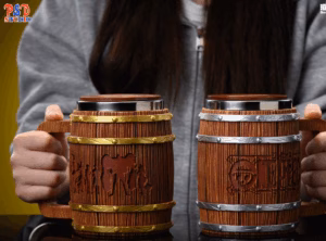 One Piece PSD Studio Cheers Series Barrel Mug PLUS Large Capacity Resin Statue