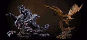 Monster Hunter SWORD x WING Studio Rey Dau x Arkveld Resin Statue