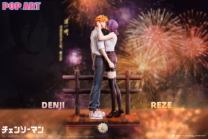 Chainsaw Man POP ART Studio Denji x Reze Sweet Kiss Resin Statue