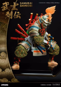 Chikara Studio Nine tail Samurai Resin Statue