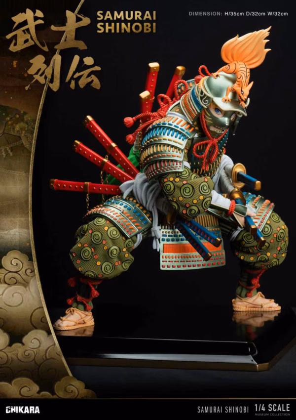 Chikara Studio Nine tail Samurai Resin Statue 1
