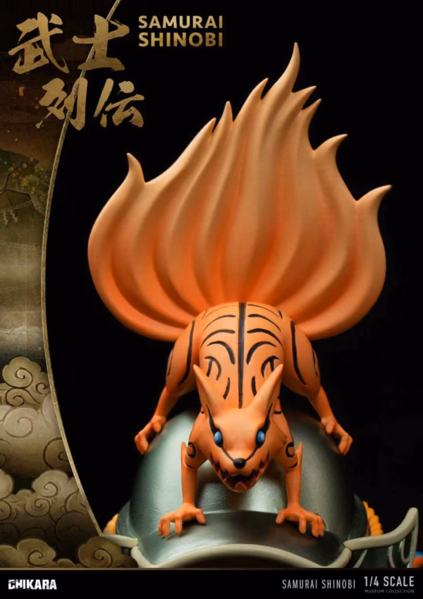 Chikara Studio Nine tail Samurai Resin Statue 5