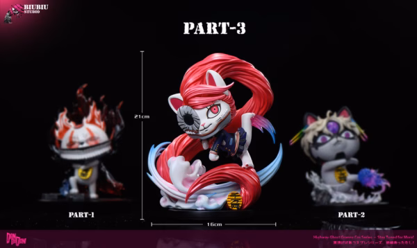 Dandadan Biubiu Studio Turbo Granny cos Shiratori Aira Resin Statue 4