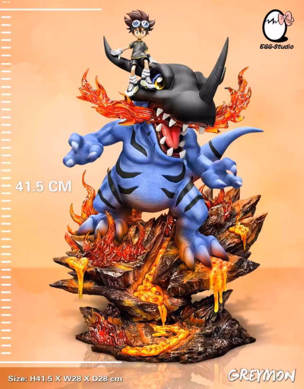Digimon EGG Studio Greymon Resin Statue 2