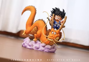 Dragon Ball Tenka Studio Kid Goku Riding Dragon Resin Statue