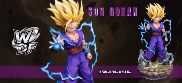 Dragon Ball WDF Studio Son Gohan SSJ2 Resin Statue 3